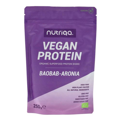 Nutriqa vegán protein baobab-arónia 250g