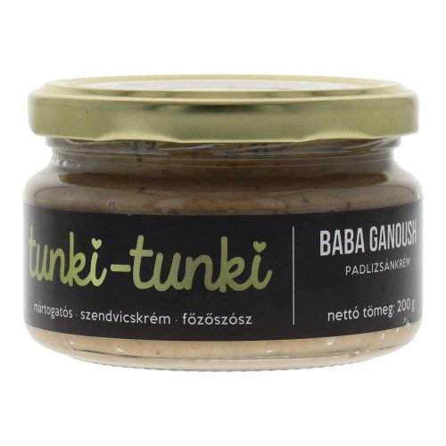 Tunki-tunki baba ganoush padlizsánrkém
