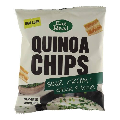 Eat real quinoa chips tejföl-hagyma 40g