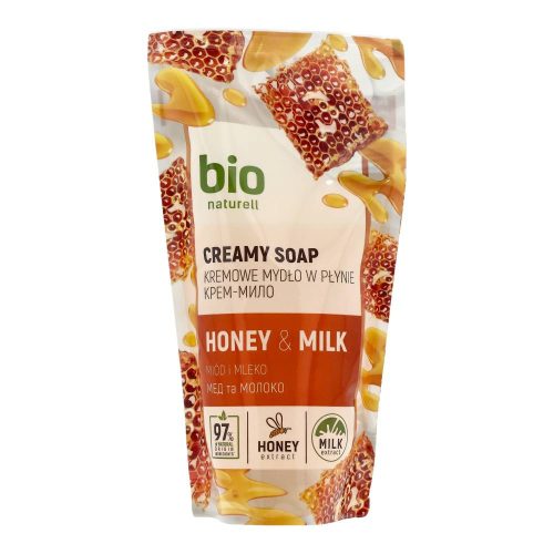 Bio naturell szappan utántöltő méz&tej