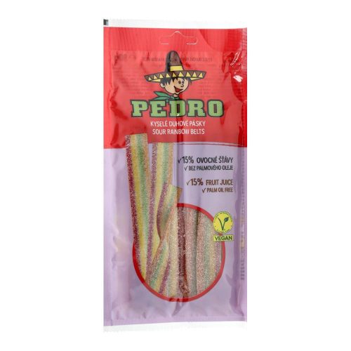 Pedro vegán gumicukor rainbow belts 80g