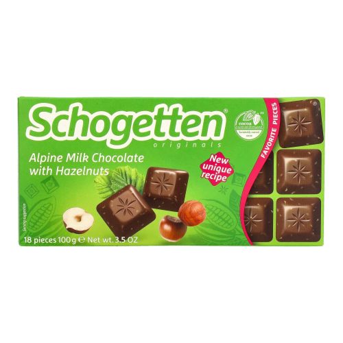 Schogetten tejcsokoládé mogyorós