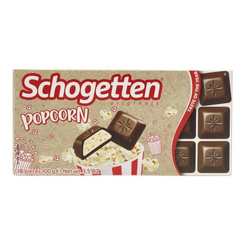 Schogetten tejcsokoládé popcorn
