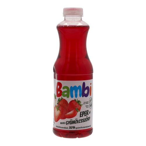 Bambi light gyüm.szörp eper 1000ml 