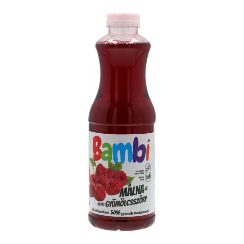 Bambi light gyüm.szörp málna 1000ml drs