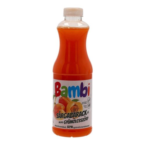 Bambi light gyüm.szörp barack 1000ml 