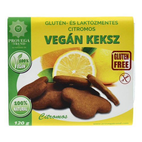 Provega keksz citromos gluténmentes vegán 120g 50n