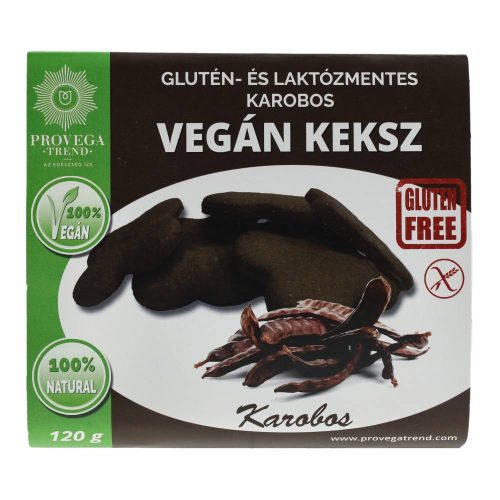 Provega keksz karobos gluténmentes vegán 120g 50n