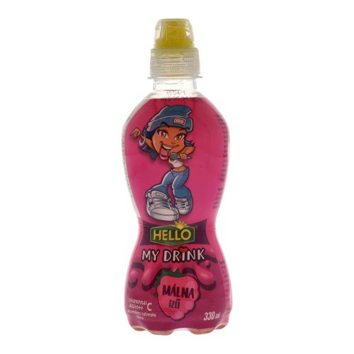 Hello málnás ital sportkupakos 330ml 