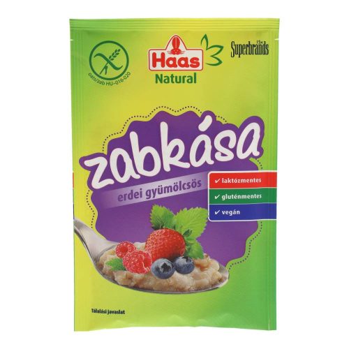Haas natural erdei gyüm zabkása gluténmentes vegán
