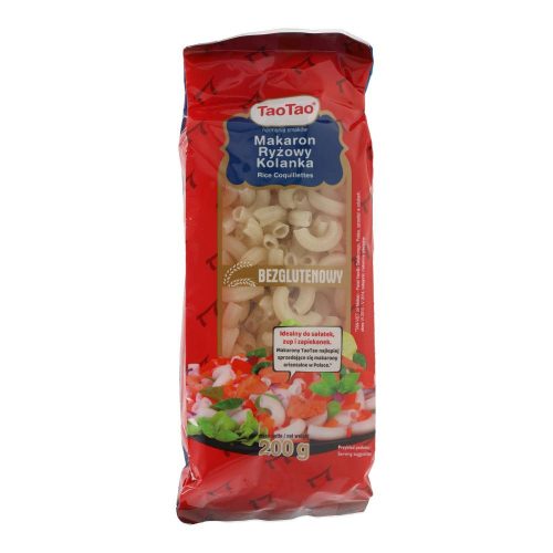 Tao tao rizstészta szarvacska gluténmentes 200g