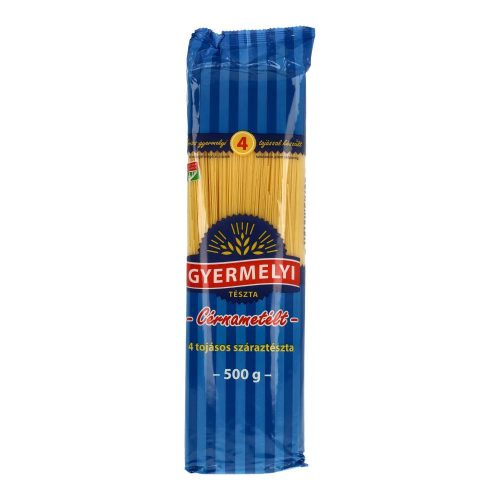 Gyermelyi tészta cérnamet. 4 tojás 500g