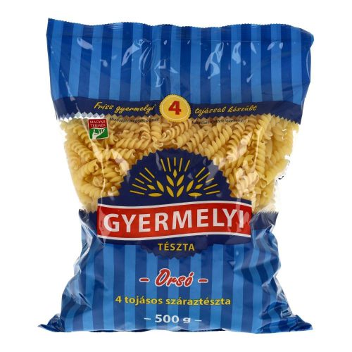 Gyermelyi tészta orsós 4 tojás 500g