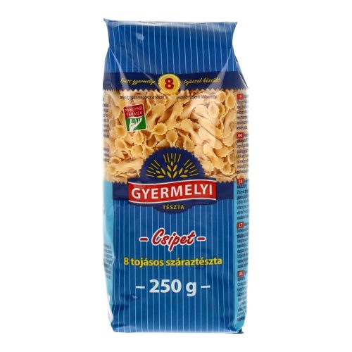Gyermelyi tészta csipet 8 tojás 250g