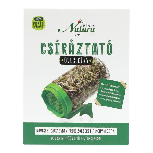 Natura csíráztató üvegedény zöld