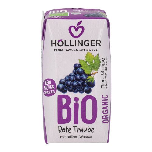 Höllinger bio vörös szőlőlé 200ml