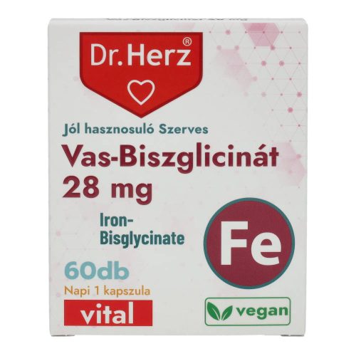 Dr. Herz vas-biszglicinát 28 mg 60 db