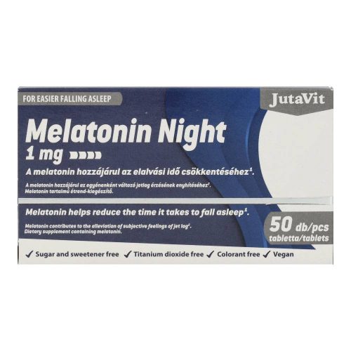 Jutavit melatonin night 1mg 50db