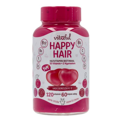 Vitaful vegán gumivit. Hajvitamin 120 db