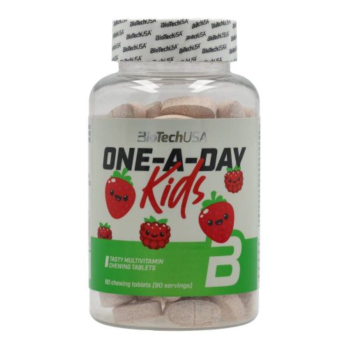 BioTechUSA one a day kids eper-málna 90 db