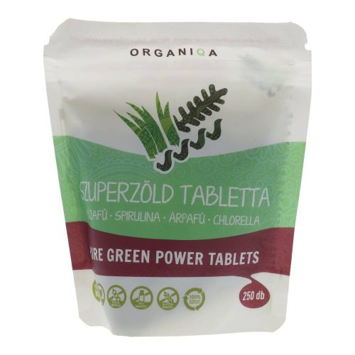 Organiqa bio szuperzöld tabletta 250db