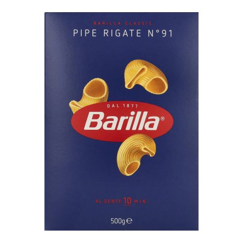 Barilla tészta pipe rigate n.91 500g