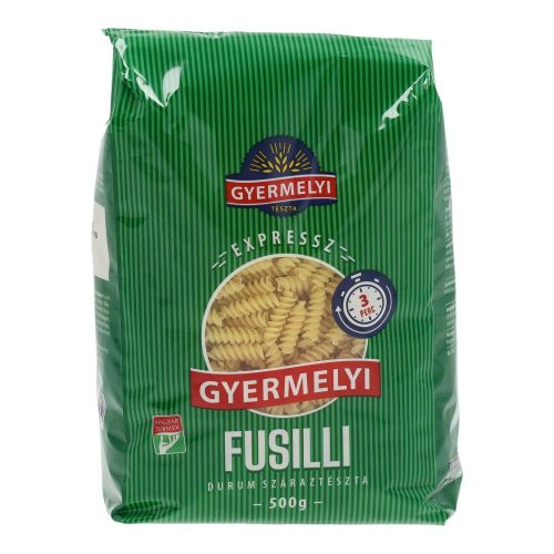 Gyermelyi expressz tészta fusilli 500g