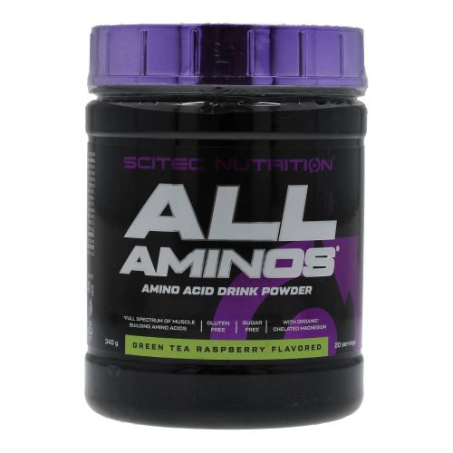 Scitec Nutrition All Aminos zöld tea-málna 340 g