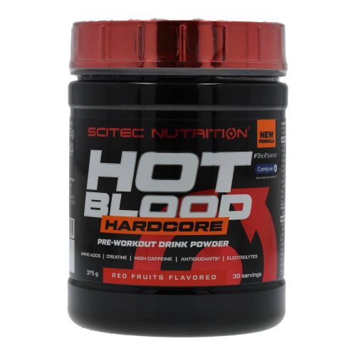 Scitec Nutrition Hot Blood Hardcore por piros gyümölcs 375 g
