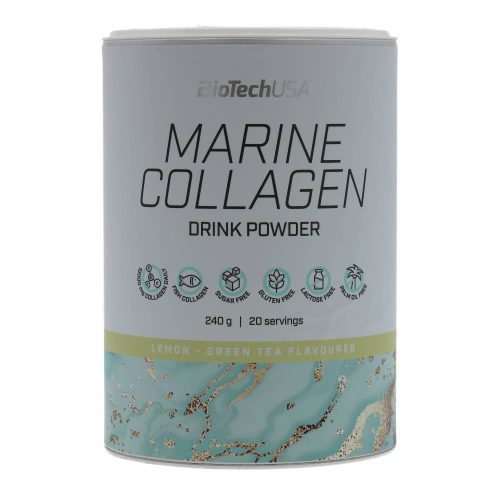 BioTechUSA Marine Collagen zöldtea-citrom kollagén italpor - 240g