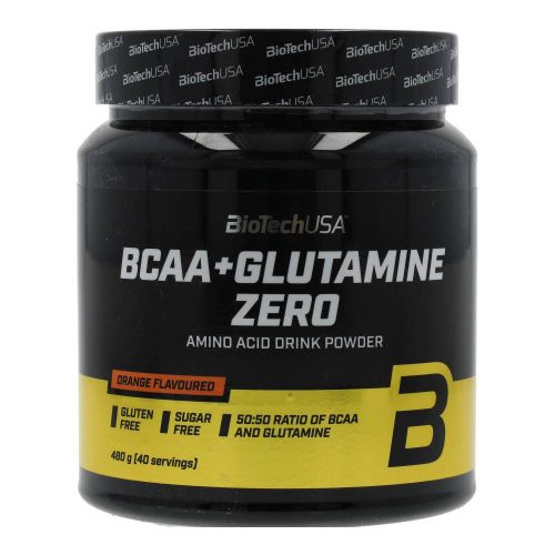 BioTechUSA bcaa+glutamine zero narancs 480g