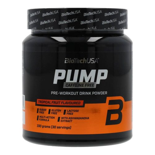 BioTechUSA pump caffeine italpor, trópusi gyümölcs, 330g