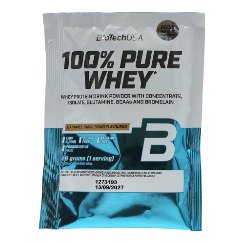 BioTechUSA 100% pure whey karamell-cappuccino 28g