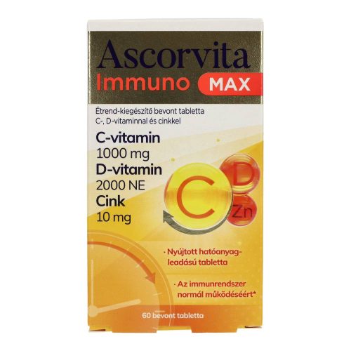 Ascorvita immuno max c-d tabletta 60 db