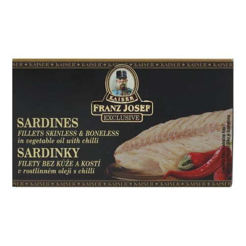 Fjk szardíniafilé olajban chilis 90g