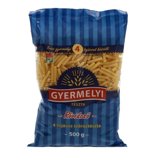 Gyermelyi tészta rövidcső 4 tojás 500g