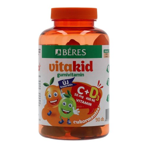 Béres vitakid c+d gumitabletta 90 db