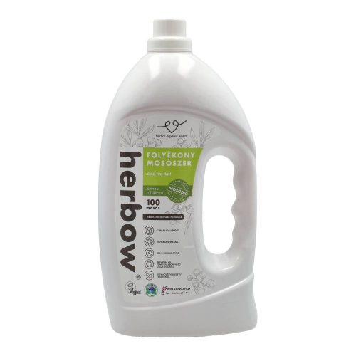 Herbow folyékony mosószer színes ruhákhoz – zöld tea illattal (3000 ml)