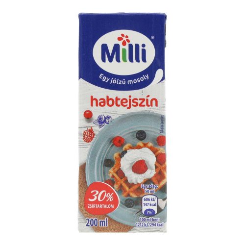 Milli habtejszín 30% uht 200ml