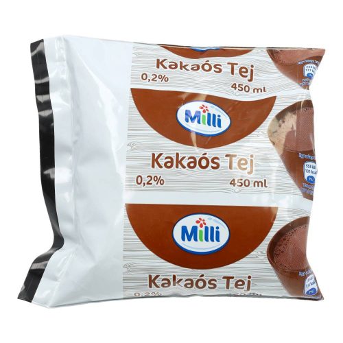 Milli kakaós tej zacskós 450ml 38n