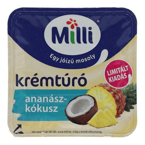 Milli krémtúró ananász-kókusz 90g 35n