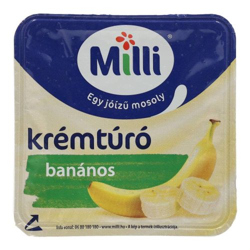 Milli krémtúró banán 90g 35n