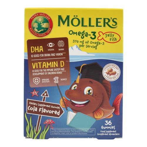 Möllers omega3+d gumivitamin kóla 36 db