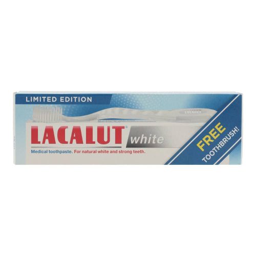 Lacalut white fehérítő fogkrém + fogkefe
