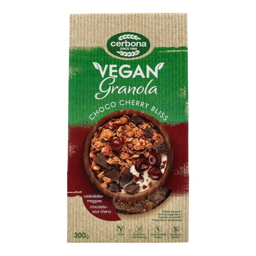 Cerbona vegán granola csoki-meggy