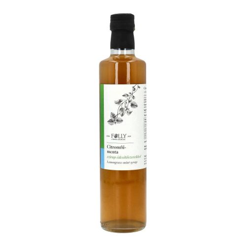 Folly szirup citromfű menta cukormentes 500ml 