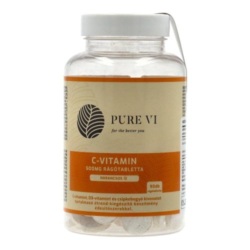 Pure vi c-vitamin narancs tabletta 90 db