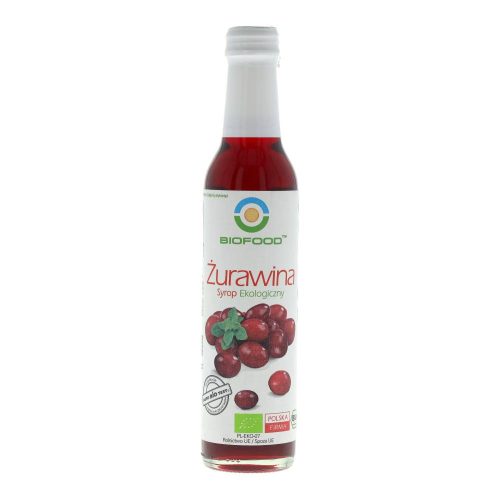 Bio food bio tőzegáfonya szirup 250ml