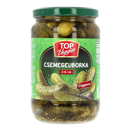 Top veggies csemegeuborka 3-6cukormentes 680g
