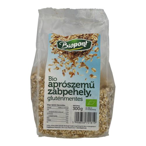 Biopont bio zabpehely apró gluténmentes 300g